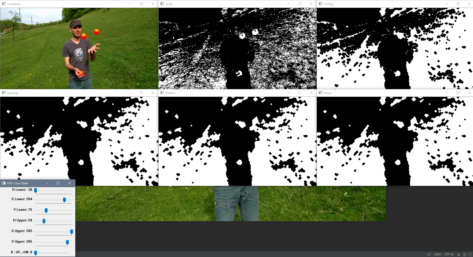 Python OpenCV Juggle Counter