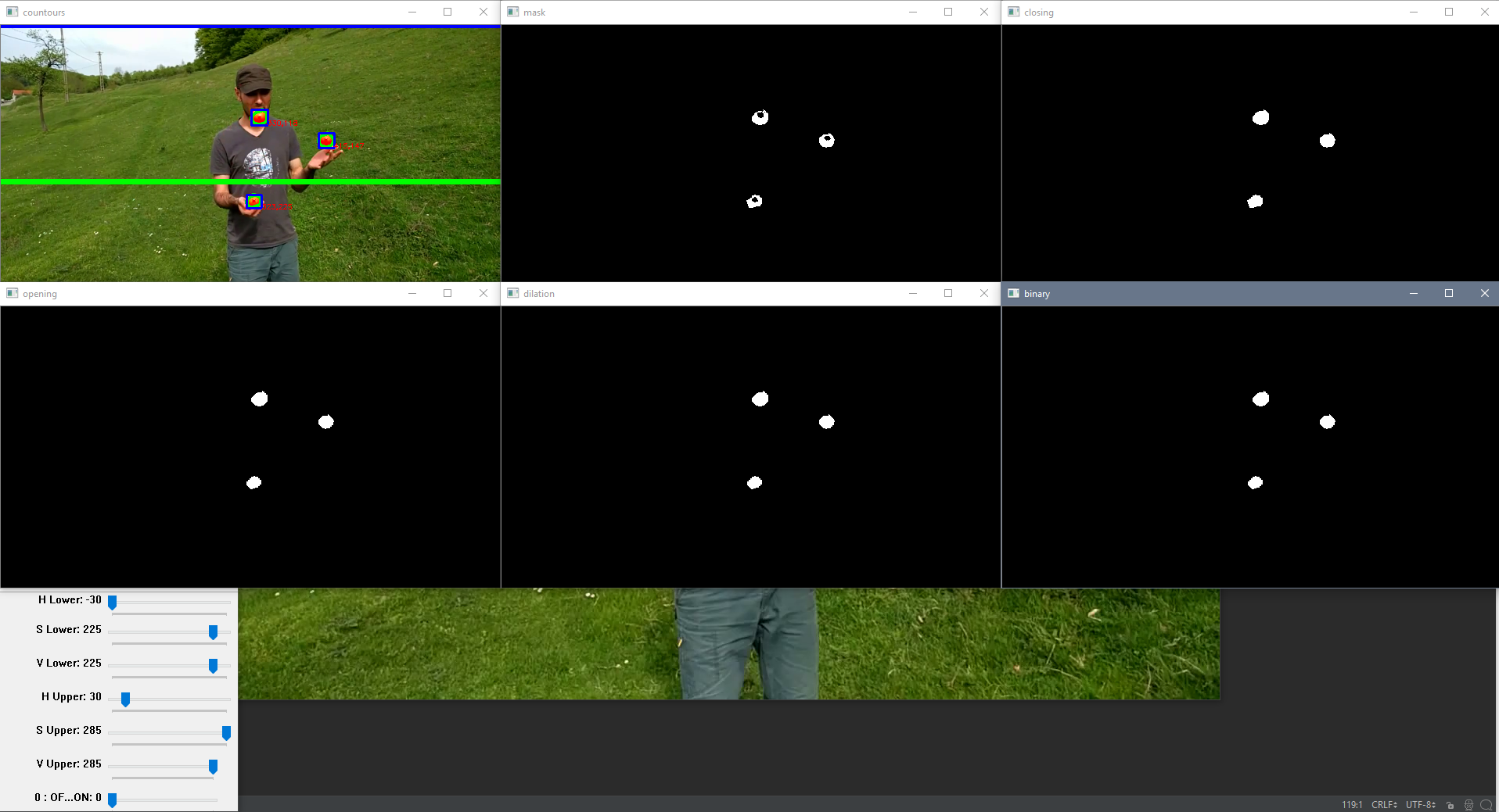 Python OpenCV Juggle Counter