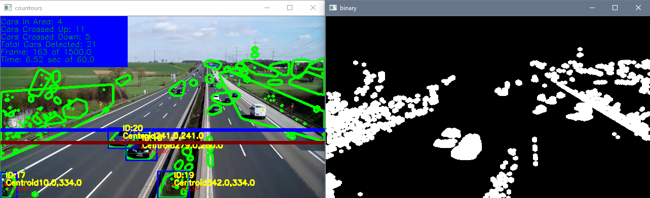 Python OpenCV Traffic Counter